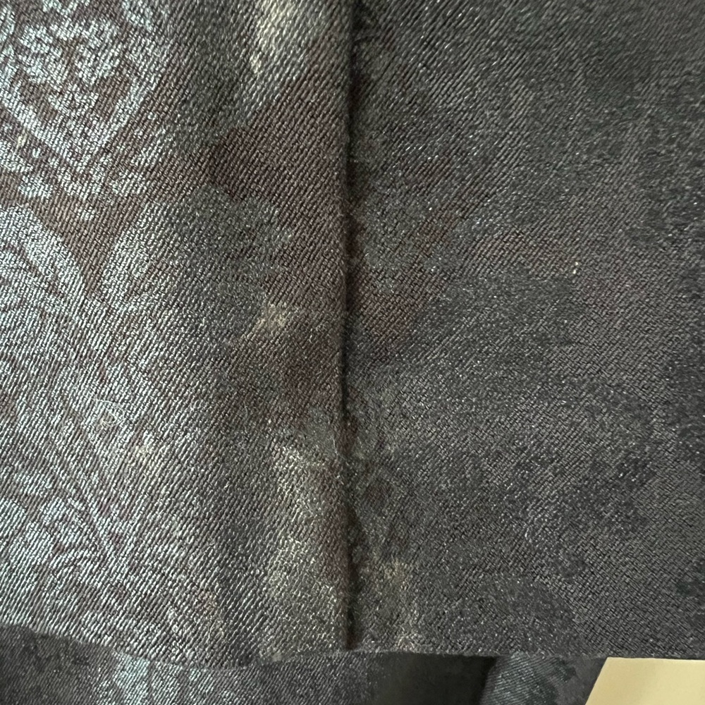 Anthropologie Black Tone on Tone Floral Brocade Pants - Picture 6 of 6